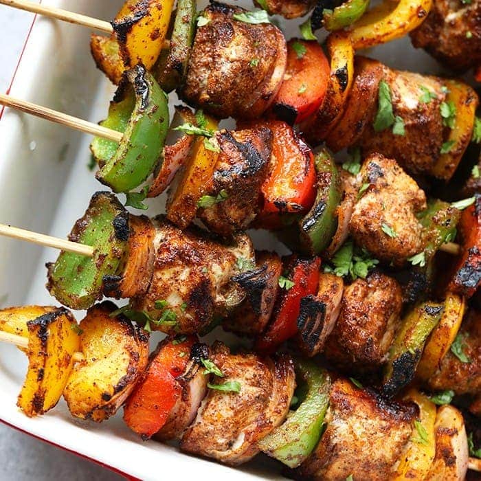 Quick & Healthy: Grilled Chicken Fajita Kebabs Ready in Under 30 Minutes
